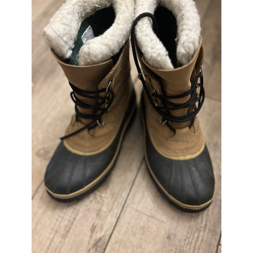 Sorel Caribou Boots Size 11 Leather Heavy Insulated Lined Winter Extreme Snow